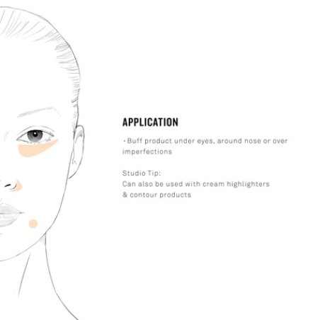 Smashbox Blurring Concealer Brush Rounded Makeup Brush for Under Eye