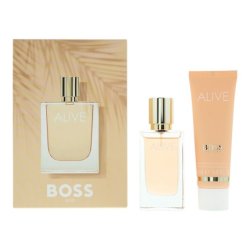 Hugo Boss Alive 2 Piece Gift Set Eau De Parfum 30ml And Body Lotion 50ml For Women
