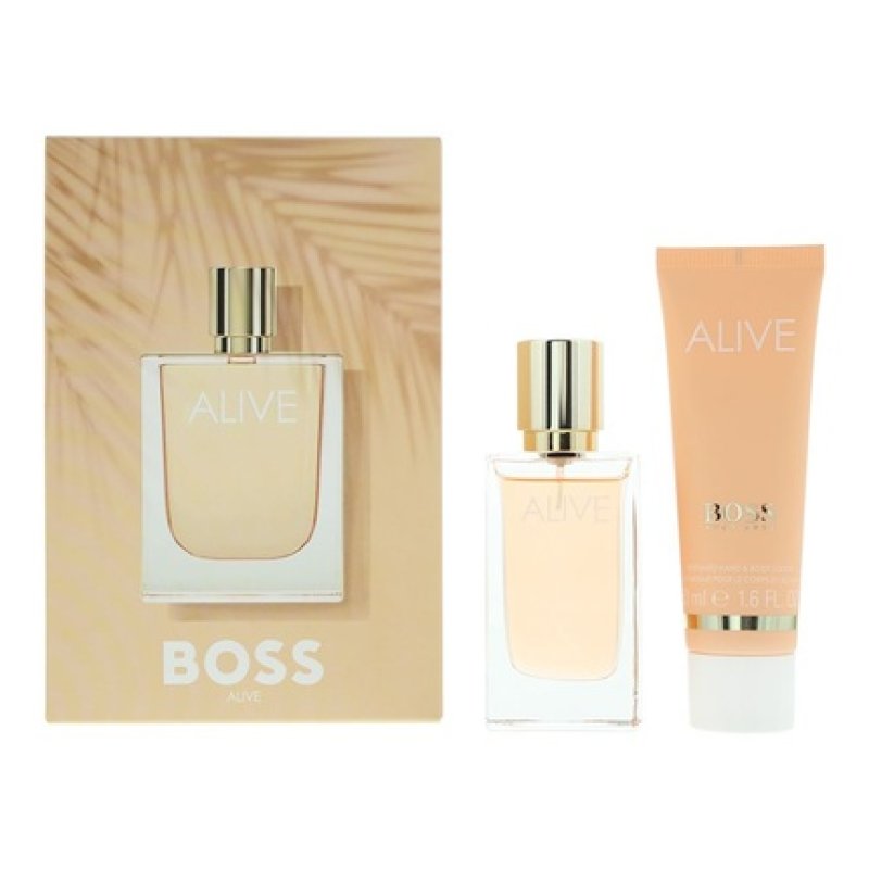 Hugo Boss Alive 2 Piece Gift Set Eau De Parfum 30ml And Body Lotion 50ml For Women