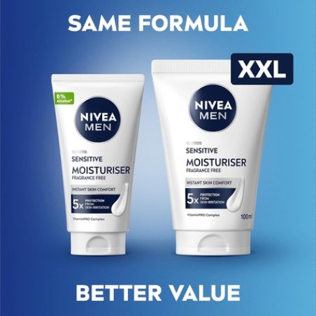 Nivea Men Sensitive Facial Moisturiser XXL 100ml 24h Hydration