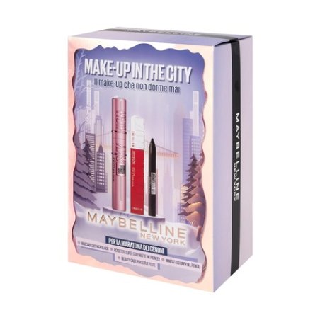 Maybelline New York Make Up In The City Gift Set Christmas Mascara Sky High