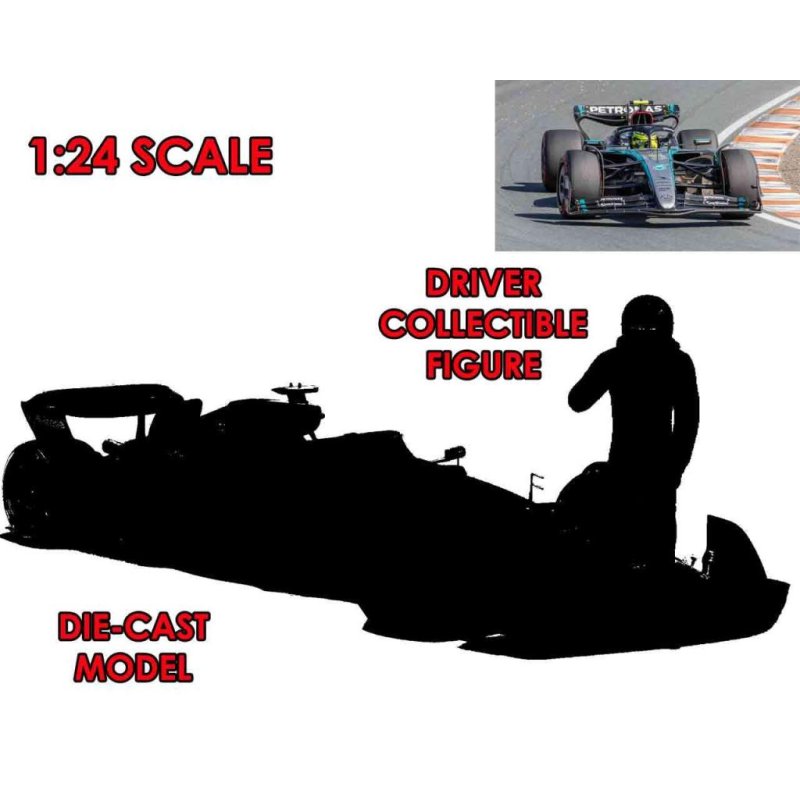 FORMULA 1 - F1 Mercedes W15 E Perf. 2023 avec Russel - Model Kit 1/24