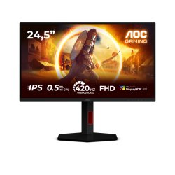 AOC G4 25G4KUR écran plat de PC 62,2 cm (24.5") 1920 x 1080 pixels Full HD LED Noir, Rouge
