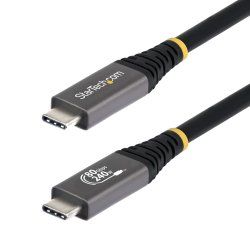 StarTech.com 1.5m (5ft) USB4 Cable, 80Gbps, USB-IF Certified USB-C Cable, 240W PD, 8K 120Hz/4K 240Hz DP2.1 DP80, TPE