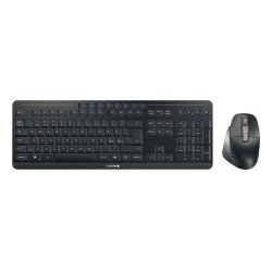CHERRY Stream desktop ultimate clavier Souris incluse maison/bureau USB RF Wireless Bluetooth QWERTY Nordique Noir