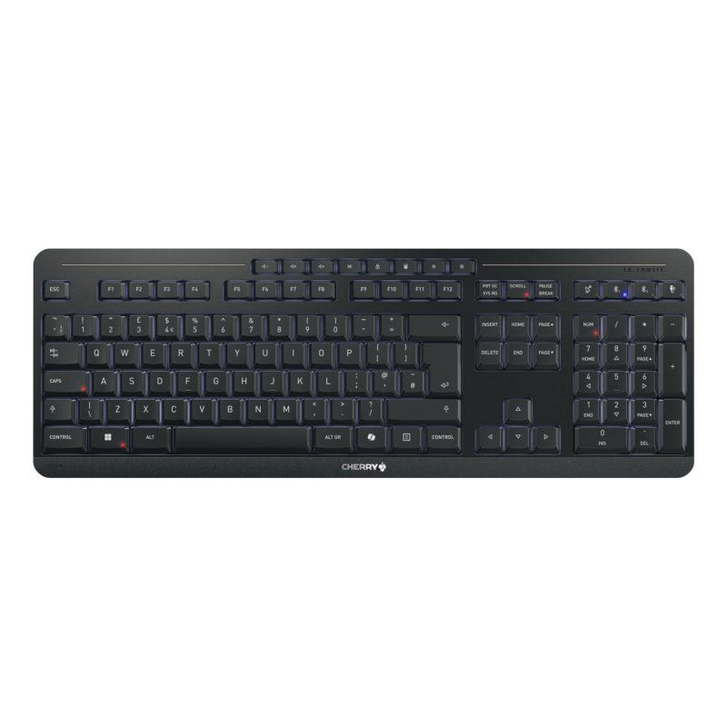 CHERRY Stream keyboard ultimate clavier maison/bureau USB RF Wireless Bluetooth QWERTY Anglais britannique Noir