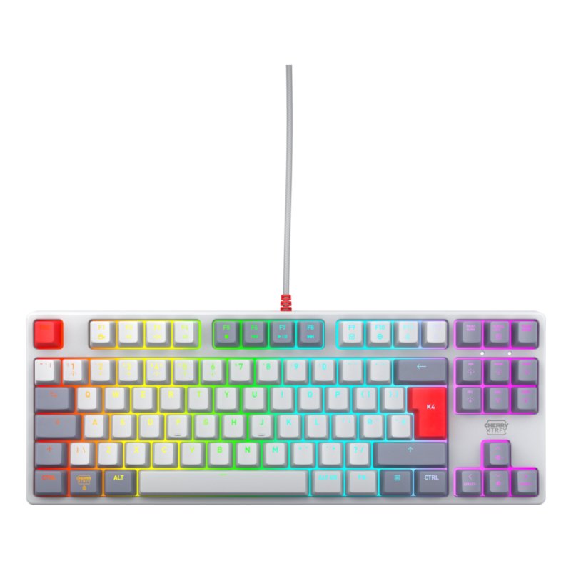 CHERRY K4V2 RGB Tenkeyless Retro edition, Mechanical gaming keyboard, UK