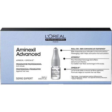 L'Oreal Professionnel Advanced Dual-Action Scalp & Anti-Thinning Hair Treatment with Serie Expert Aminexil 10X6ml