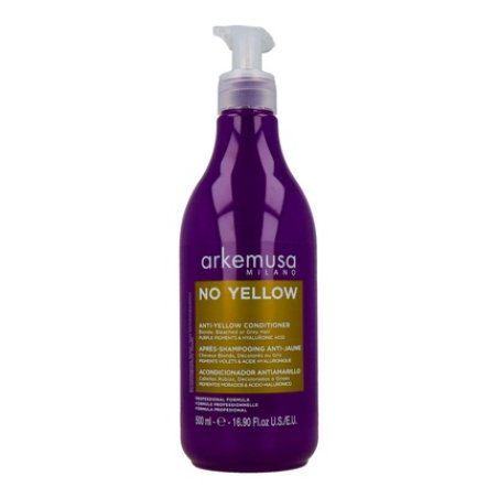 Arkemusa No Yellow Conditioner 500ml Ideal For Maintaining Blonde And Gray Hair
