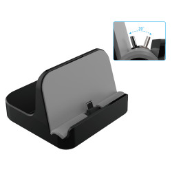 DLH DY-DU4375 mobile device dock station Tablet/Smartphone Black, Grey