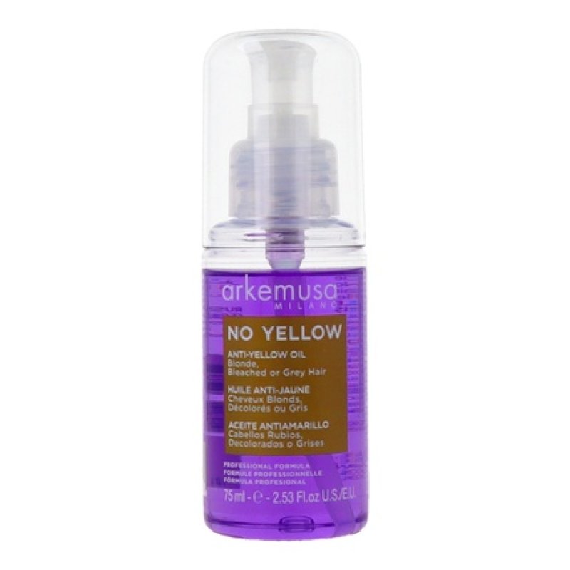 Arkemusa No Yellow Toning Oil 75ml Perfect For Neutralizing Yellow Tones In Hair