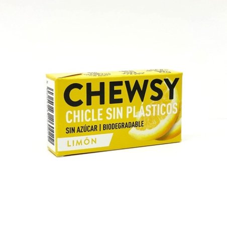 Chewsy Natural Lemon Plant-Based Plastic-Free Gums 15g
