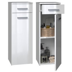 Topeshop NEL V DS BIEL POŁ armoire de rangement de salle de bain Blanc