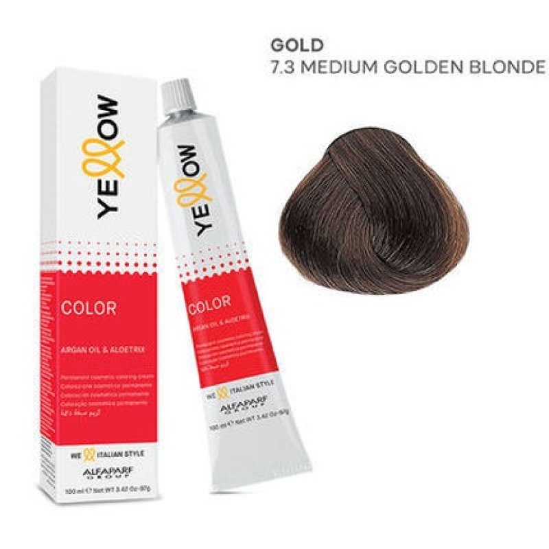 Alfaparf Yellow Color Permanent 73 Hair Color 100ml