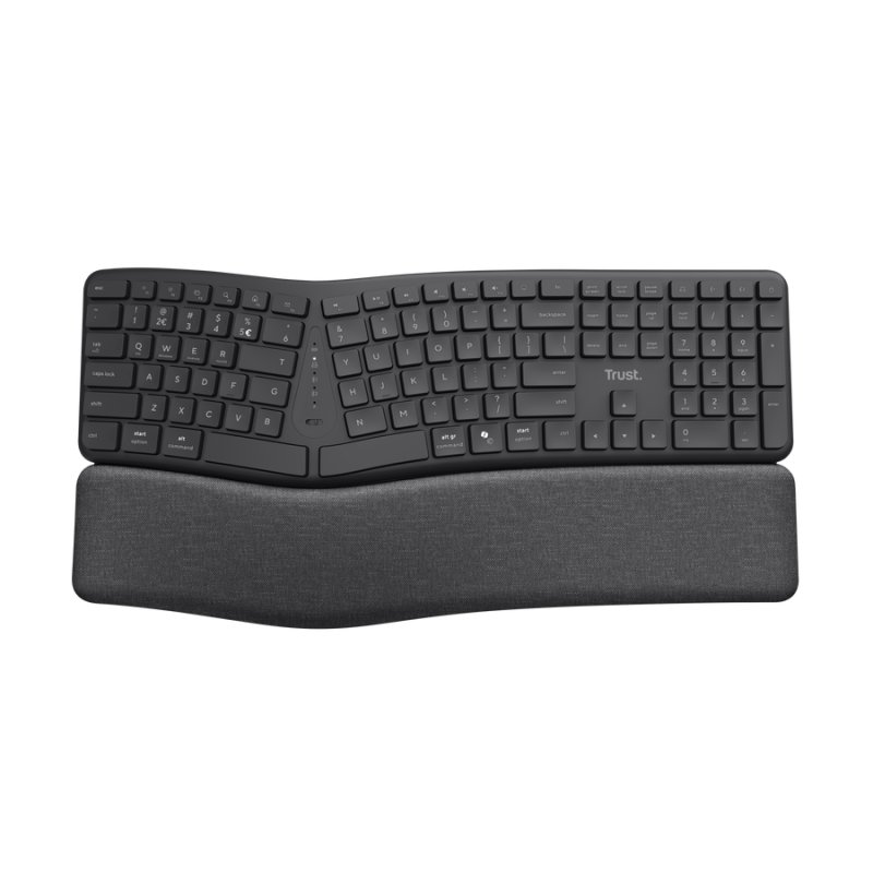 Trust Keyra Ergo Mulitdevice Wireless Keyboard