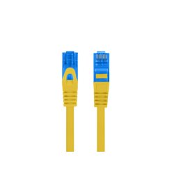 CABLE RED LANBERG CAT.6A S/FTP LSZH CCA 0.5M AMARILLO FLUKE PASSED