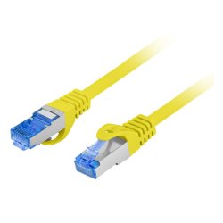 Lanberg PCF6A-10CC-0025-Y networking cable Yellow 0.25 m Cat6a S/FTP (S-STP)
