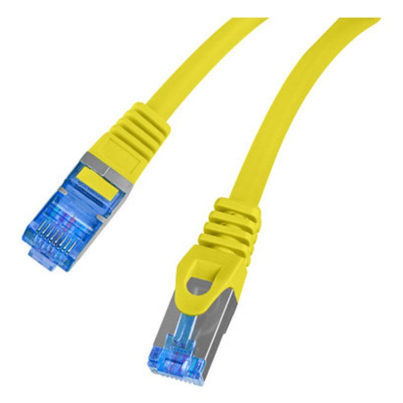 Lanberg PCF6A-10CC-0025-Y câble de réseau Jaune 0,25 m Cat6a S/FTP (S-STP)
