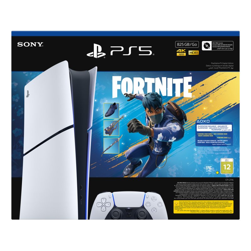 PlayStation 5 Slim Digital Fortnite Rozkwitający Chaos