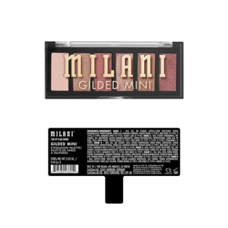 Milani Gilded Mini Eyeshadow Palette with 6 Matte and Shimmer Hues - It's All Rosé
