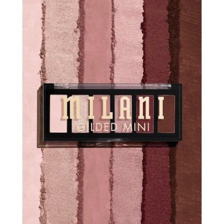 Milani Gilded Mini Eyeshadow Palette with 6 Matte and Shimmer Hues - The Wine Down