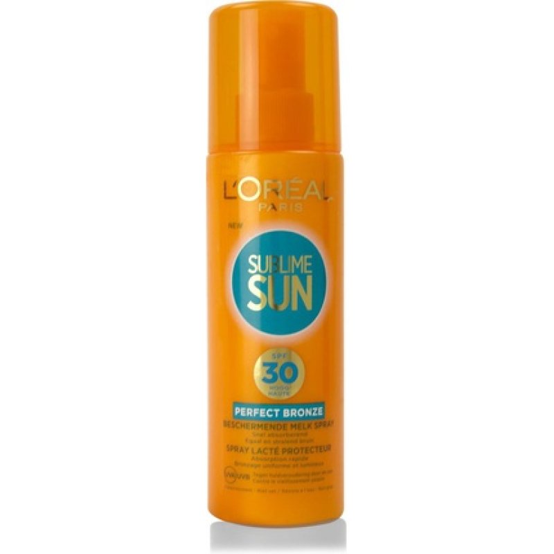 L'oréal Paris Sublime Sun Perfect Bronze Spf30 - Protective Milk Spray - 200ml - High Protection Factor