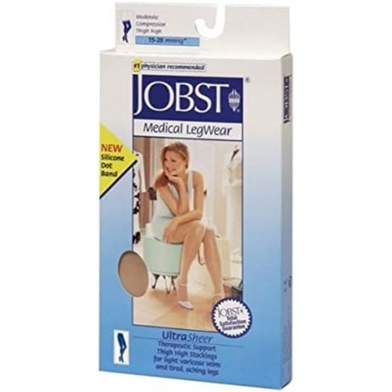 Jobst Compression Stockings 15-20mmHg Coll Noir 4