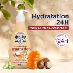 Le Petit Marseillais Moisturizing Repair Milk 250ml Pump Bottle