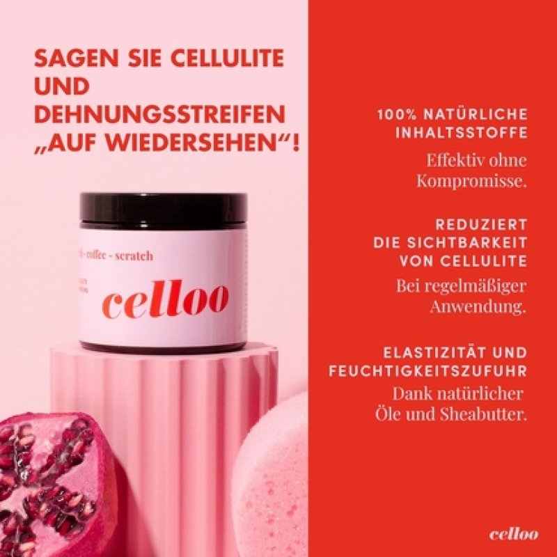 Celloo Anti-Cellulite Body Scrub with Coffee 100ml