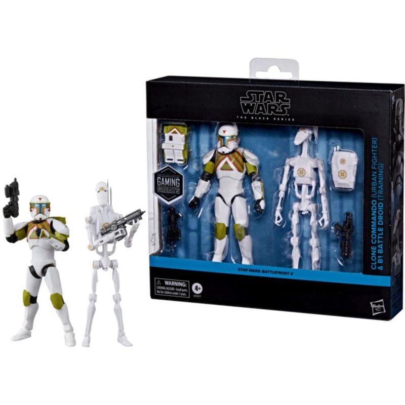 STAR WARS - Clone Commando & B1 Battle Droid - Black Series 15cm