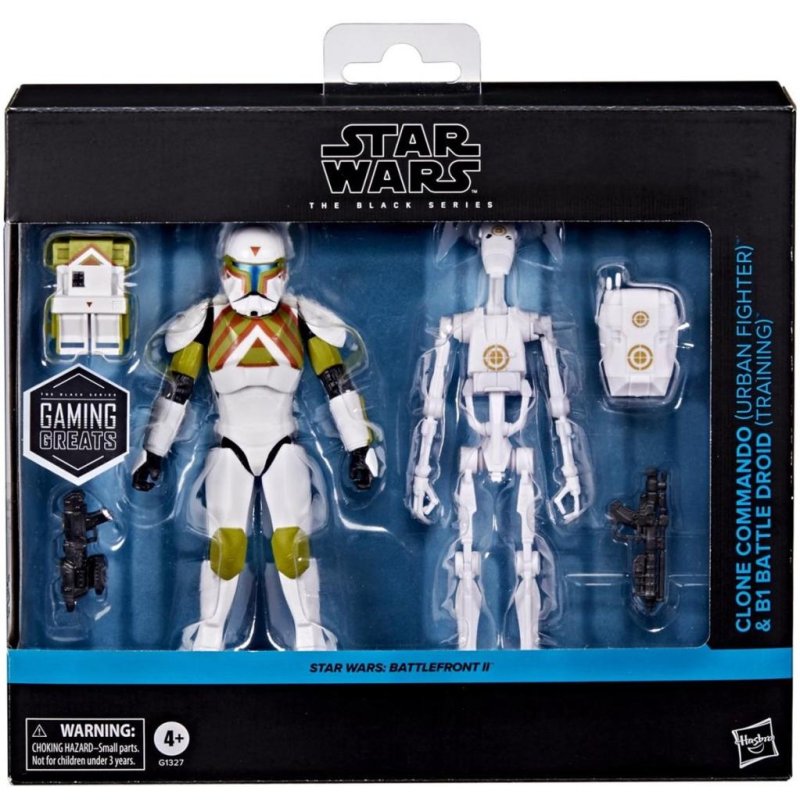 STAR WARS - Clone Commando & B1 Battle Droid - Black Series 15cm
