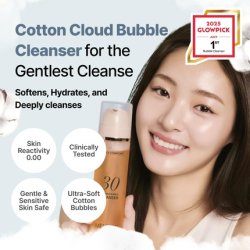 Menokin Cotton Cloud Bubble Cleanser Daily Comfort with Betaine