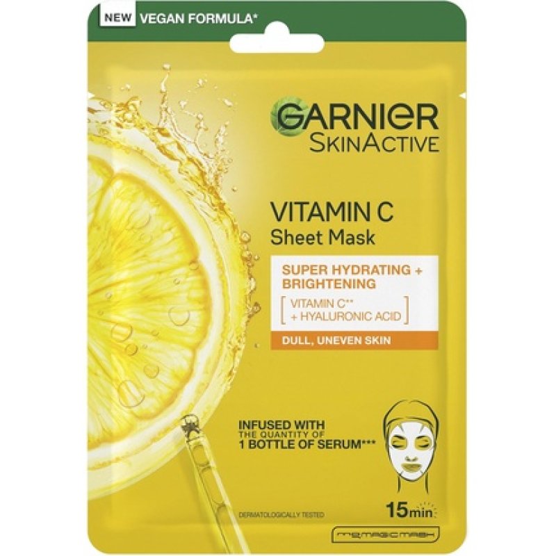 Garnier SkinActive Moisture Bomb Vitamin C Sheet Mask Hydrating & Brightening