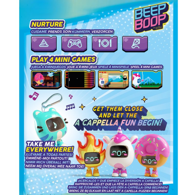 Beep Boop Interactive Minirobot 4er-Set