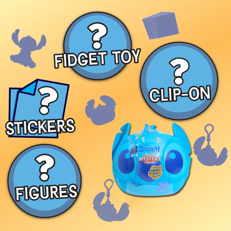 Just Play Disney Stitch - Neon Jumbo Mystery Capsule