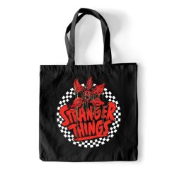 Stranger Things Tote Bag Checkered Circle
