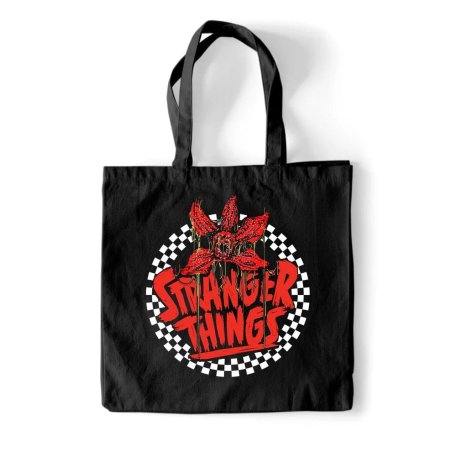 Stranger Things Tote Bag Checkered Circle