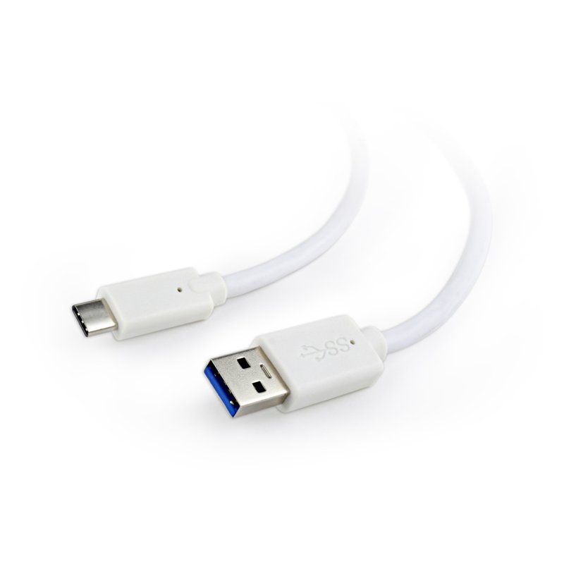 Gembird CCP-USB3-AMCM-1M-W câble USB USB 3.2 Gen 1 (3.1 Gen 1) USB A USB C Blanc