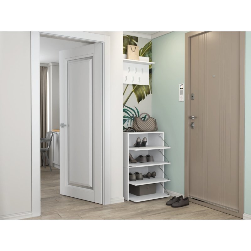 Topeshop MODO X2 BIEL Organisateur pour chaussures Fermé Blanc