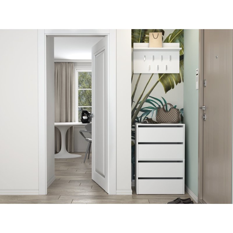 Topeshop MODO X2 BIEL Organisateur pour chaussures Fermé Blanc