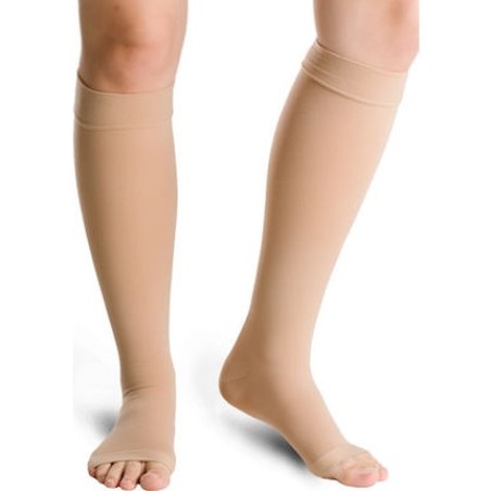 Varisan Top Therapeutic Knee-High Stockings Ccl 1 Open Toe Normal Beige Pair No4