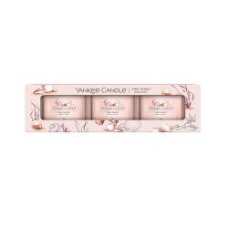 Yankee Candle 10.00777.0654 bougie en cire Cylindre Fleur, Fruité Rose 3 pièce(s)