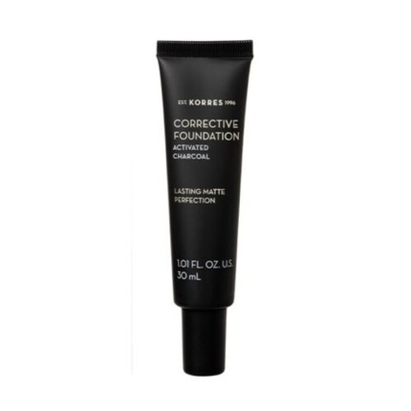 Korres Corrective Foundation Activated Charcoal SPF15 Lasting Matte