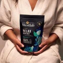 Westlab Magnesium Relax Bath Salts 1kg - Mood-Boosting Neuroscent - Chamomile & Bergamot