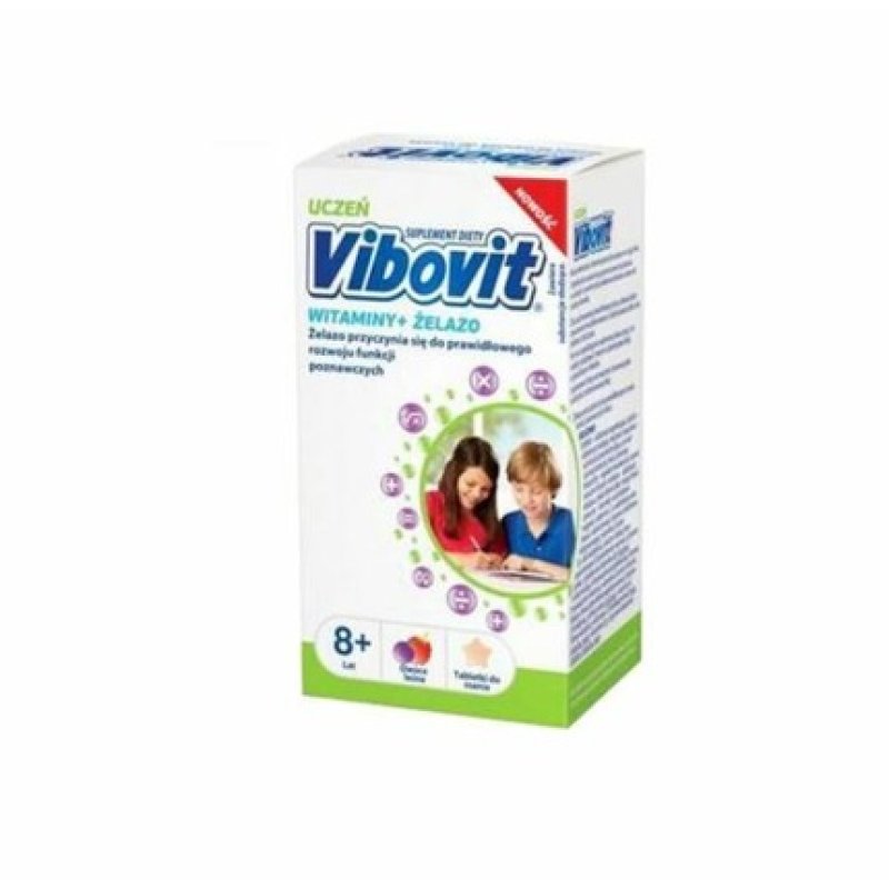 VIBOVIT STUDENT Vitamins and Iron 30 Tablets Immunity / Children 8-12 Yrs