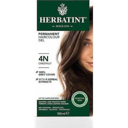Herbatint Permanent Haircolor Gel 4n Chestnut