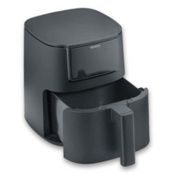 FRITEUSE À AIR CHAUD NOIR 1300 W 4 L COMMANDE TACTILE AVEC 8 PROGRA