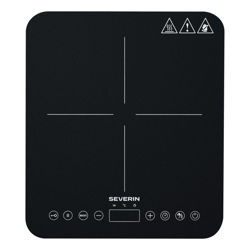 Severin KP 1025 Black Countertop 31 cm Zone induction hob 1 zone(s)