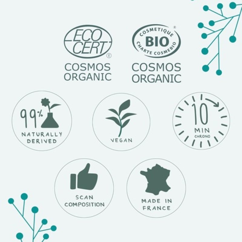 Les Poulettes Organically Certified Detox Mask for Pure Skin - Marine Clay