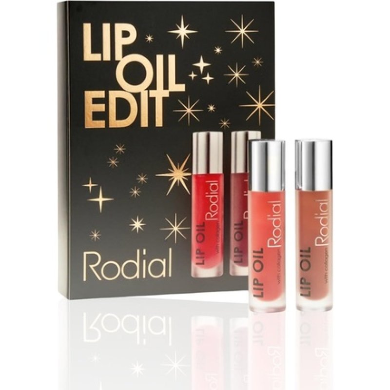 Rodial Lip Oil Edit Kit Holiday Gift Set with Lip Oil Sugar Coral 4ml
